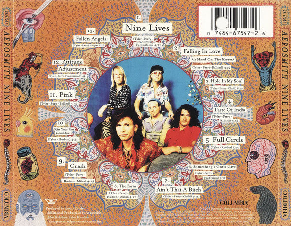 Aerosmith : Nine Lives (CD, Album, Enh, 1st)