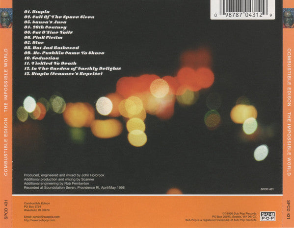 Combustible Edison : The Impossible World (CD, Album)