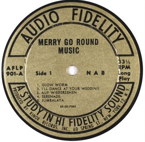 No Artist : Merry Go Round Music (10", Album)