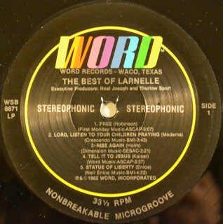 Larnelle Harris : The Best Of Larnelle (LP, Album, Comp)