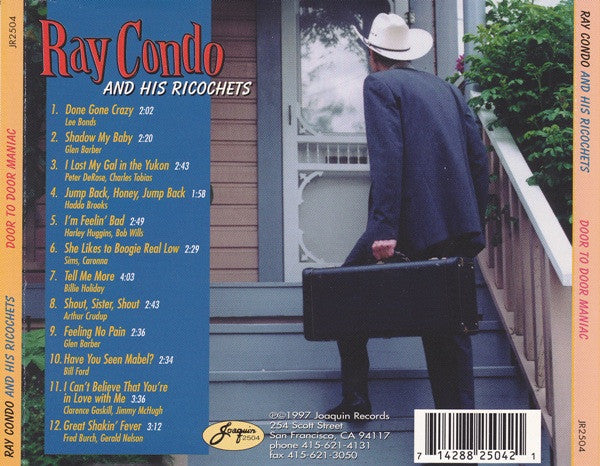 Ray Condo And His Ricochets : Door To Door Maniac (CD, Album)