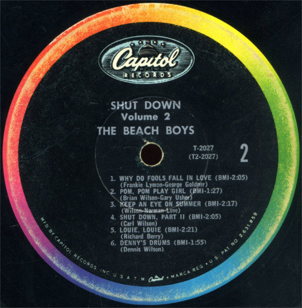 The Beach Boys : Shut Down Volume 2 (LP, Album, Mono, Los)
