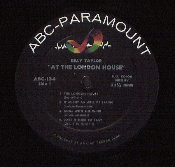 Billy Taylor : The Billy Taylor Trio At The London House (LP, Mono)