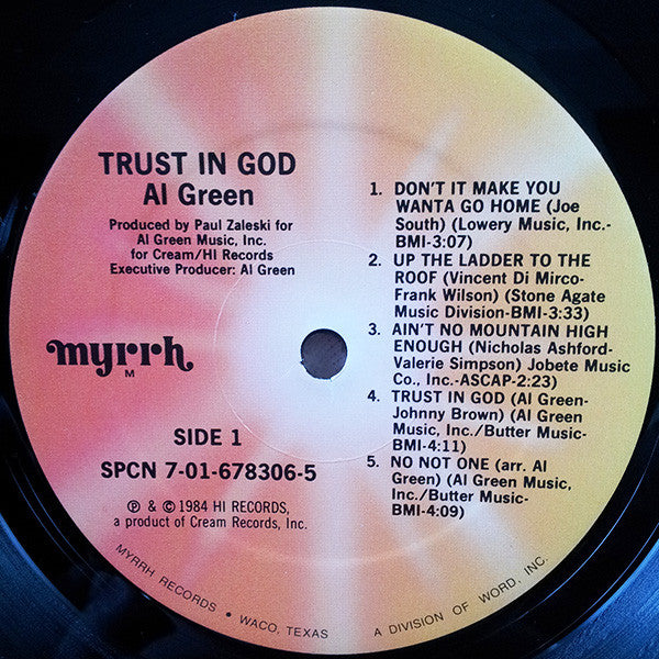 Al Green : Trust In God (LP, Album)
