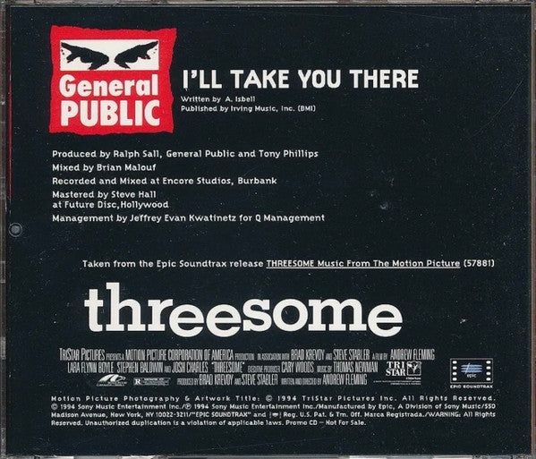 General Public : I'll Take You There (CD, Single, Promo)