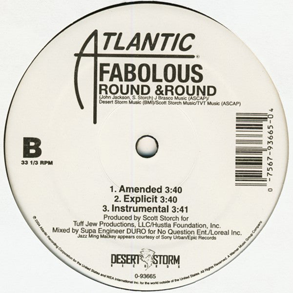 Fabolous Featuring Mike Shorey : Baby (12")