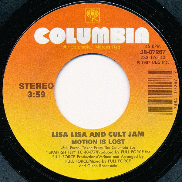 Lisa Lisa & Cult Jam : Lost In Emotion (7", Single)