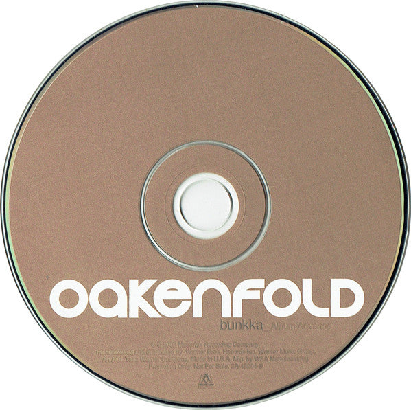 Oakenfold* : Bunkka (CD, Advance, Album, Promo)