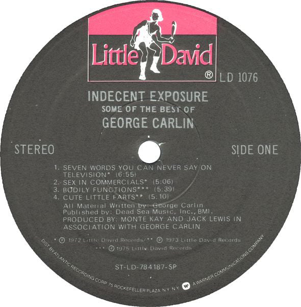 George Carlin : Indecent Exposure: Some Of The Best Of George Carlin (LP, Comp, Spe)