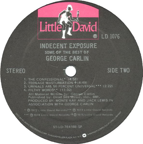 George Carlin : Indecent Exposure: Some Of The Best Of George Carlin (LP, Comp, Spe)