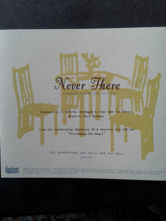 Cake : Never There (CD, Single, Promo)