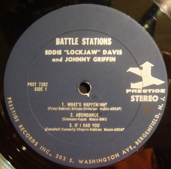 Eddie "Lockjaw" Davis & Johnny Griffin : Battle Stations (LP, Album, RE)