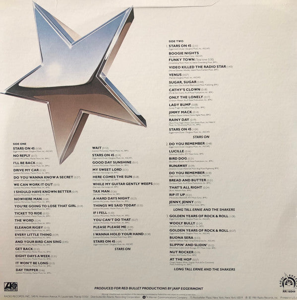 Stars On 45 / Long Tall Ernie And The Shakers : Stars On Long Play (LP, SP )