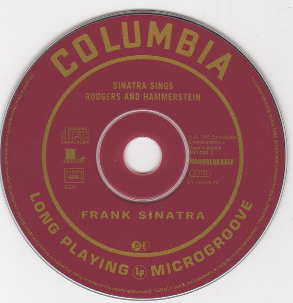 Frank Sinatra : Sinatra Sings Rodgers And Hammerstein (CD, Comp)
