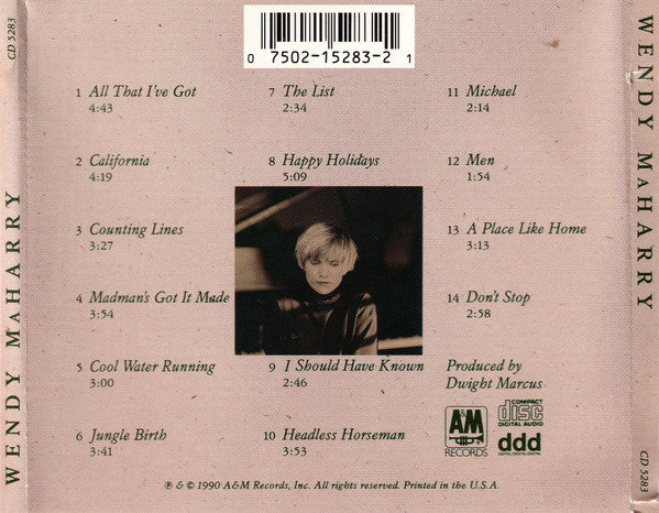 Wendy MaHarry : Wendy MaHarry (CD, Album)