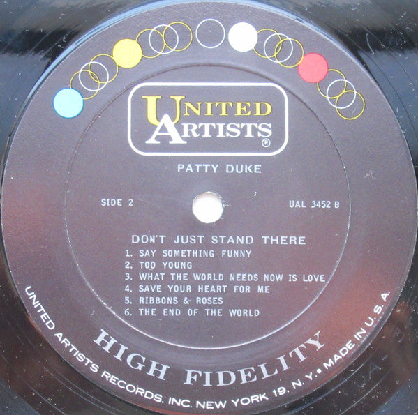 Patty Duke : Don't Just Stand There (LP, Mono)