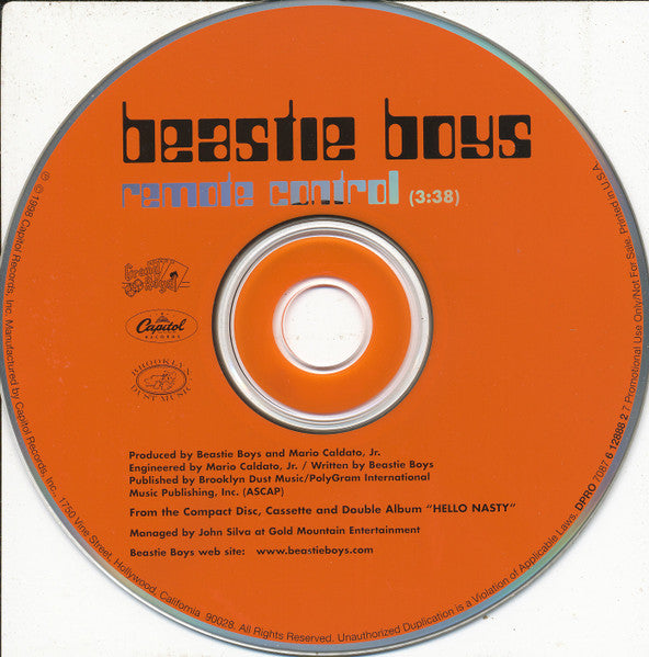 Beastie Boys : Remote Control (CD, Single, Promo)