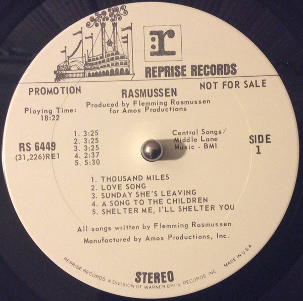 Flemming Rasmussen (3) : Rasmussen (LP, Album, Promo)