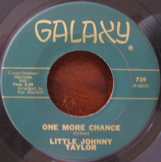 Little Johnny Taylor : One More Chance / Looking At The Future (7")
