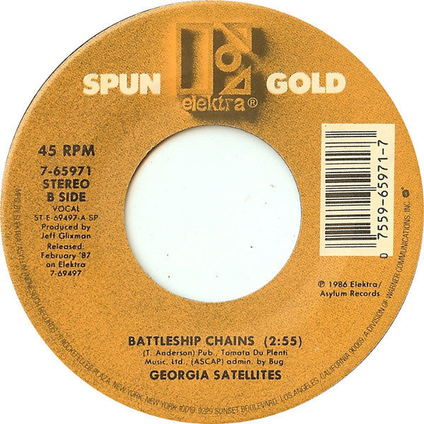 The Georgia Satellites : Keep Your Hands To Yourself / Battleship Chains (7", Single)