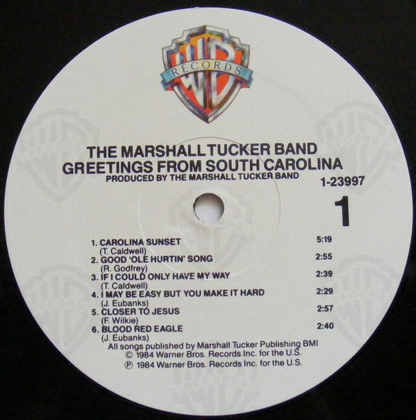 The Marshall Tucker Band : Greetings From South Carolina (LP, Album, Win)