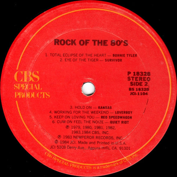 Various : Rock Of The 80's (LP, Comp)
