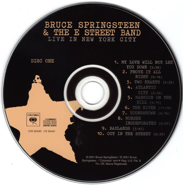 Bruce Springsteen & The E-Street Band : Live In New York City (2xCD, Album)