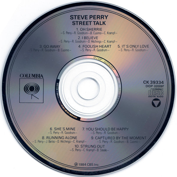 Steve Perry : Street Talk (CD, Album, RE)