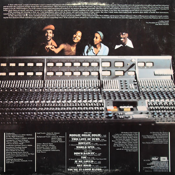 A Taste Of Honey : A Taste Of Honey (LP, Album, Los)