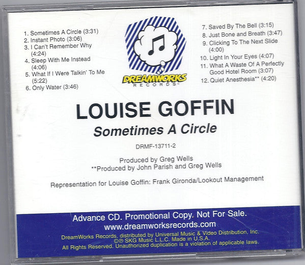 Louise Goffin : Sometimes A Circle (CD, Advance, Album, Promo)