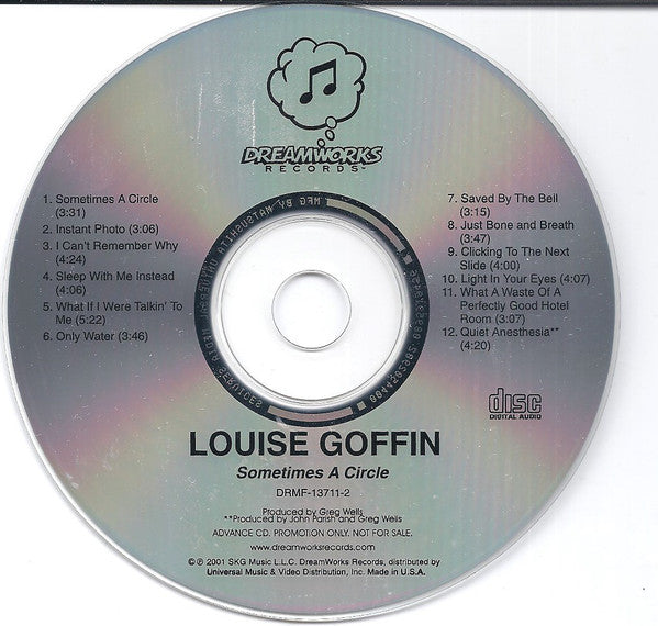 Louise Goffin : Sometimes A Circle (CD, Advance, Album, Promo)