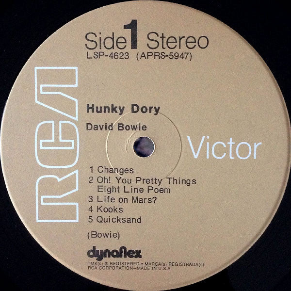 David Bowie : Hunky Dory (LP, Album, RE)