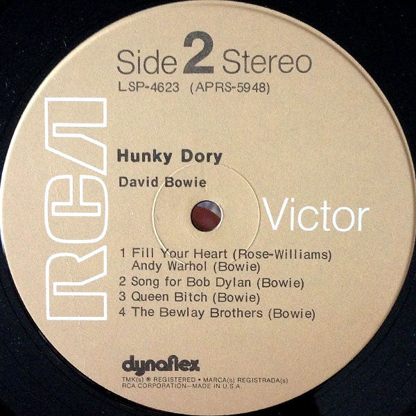 David Bowie : Hunky Dory (LP, Album, RE)