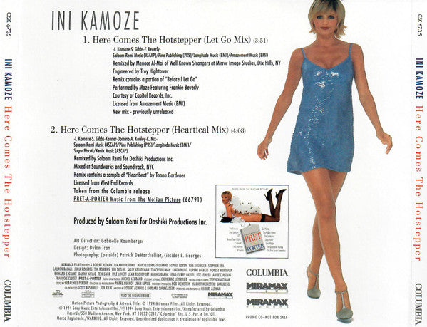 Ini Kamoze : Here Comes The Hotstepper (CD, Single, Promo)