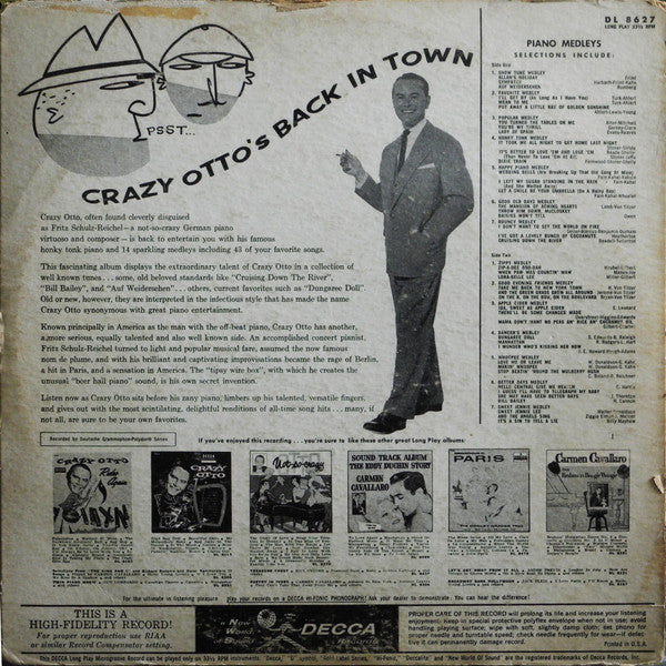 Der Schräge Otto : Crazy Otto's Back In Town (LP)