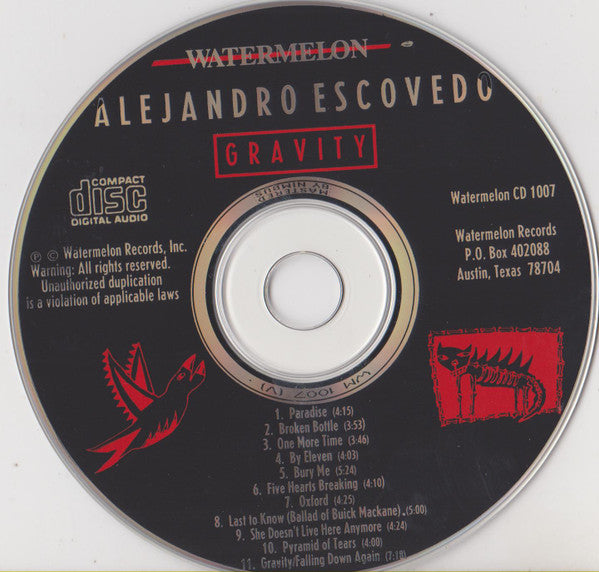 Alejandro Escovedo : Gravity (CD, Album)