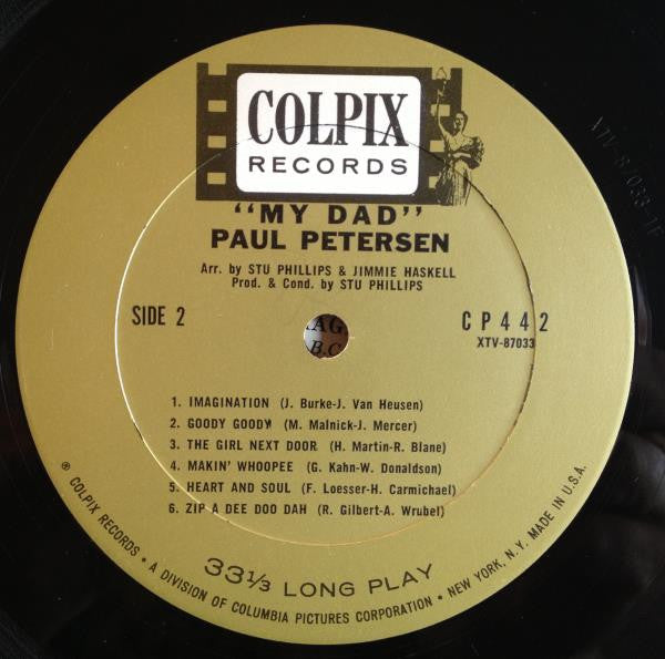 Paul Petersen : My Dad (LP, Mono)