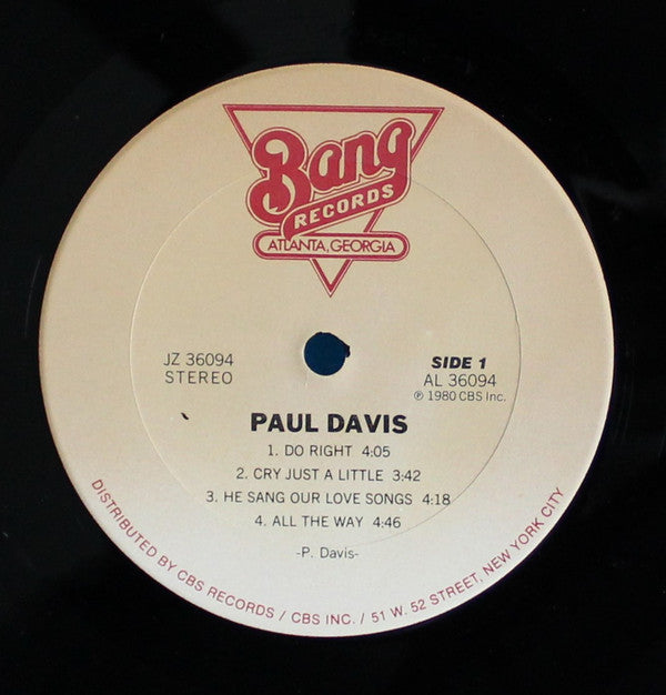 Paul Davis (3) : Paul Davis (LP, Album)