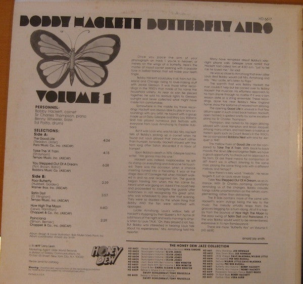 Bobby Hackett : Butterfly Airs Vol. 1 (LP, Album)
