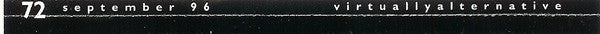 Various : Virtuallyalternative 72 - September 96 (2xCD, Comp, Promo)
