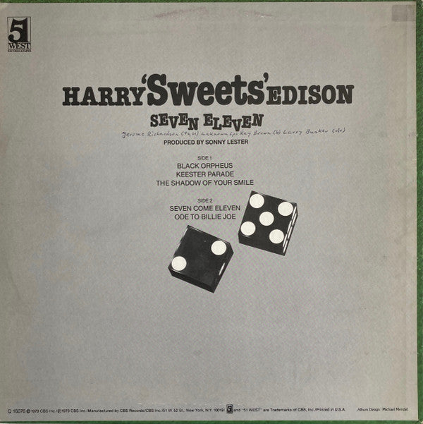 Harry Edison : Seven Eleven (LP, Album)