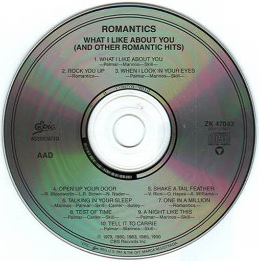 Romantics* : What I Like About You (And Other Romantic Hits) (CD, Comp, RM)