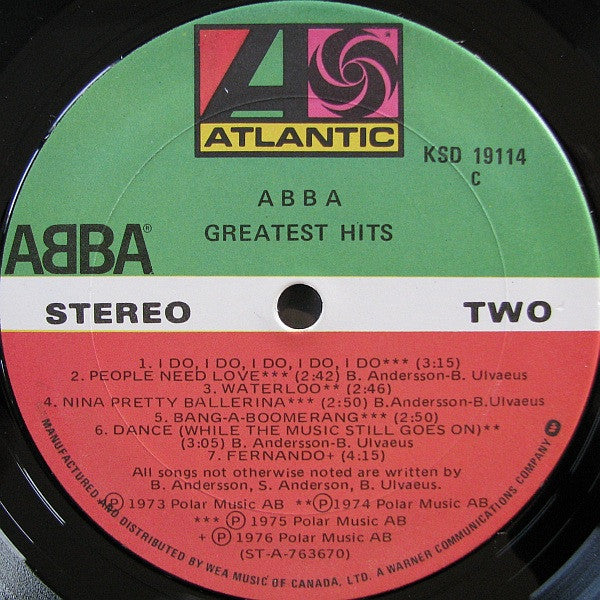 ABBA : Greatest Hits (LP, Comp, RE, Gat)