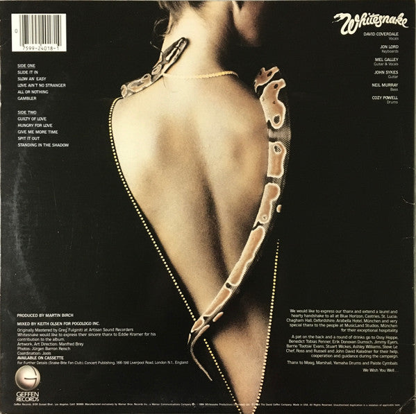 Whitesnake : Slide It In (LP, Album, All)