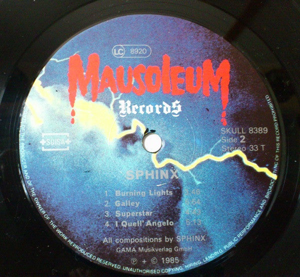 Sphinx (21) : Burning Lights (LP, Album)