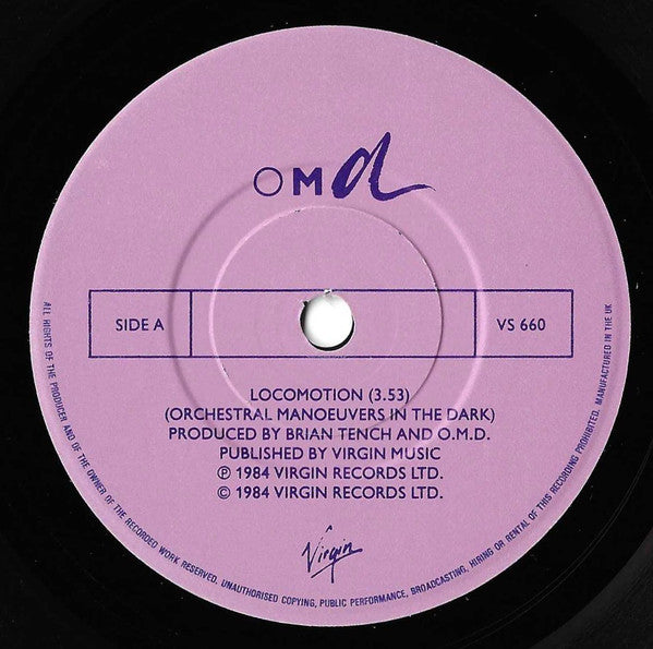 Orchestral Manoeuvres In The Dark : Locomotion (7", Single, Com)