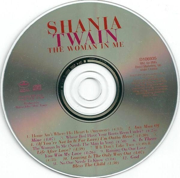 Shania Twain : The Woman In Me (CD, Album, Club, PMD)