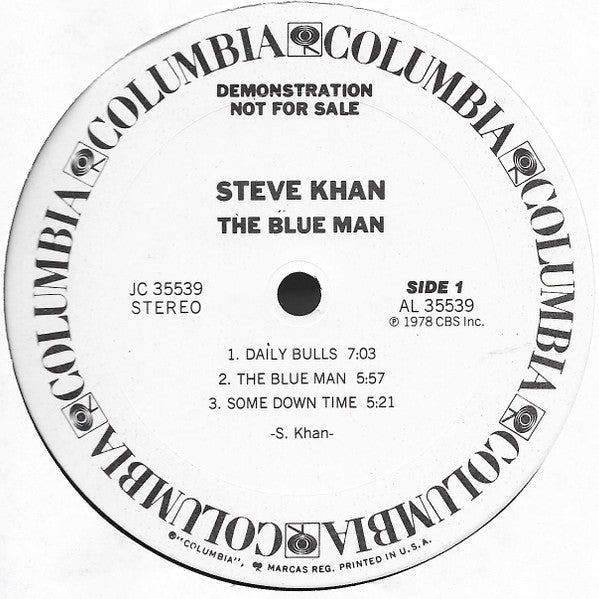 Steve Khan : The Blue Man (LP, Album, Promo, Pit)
