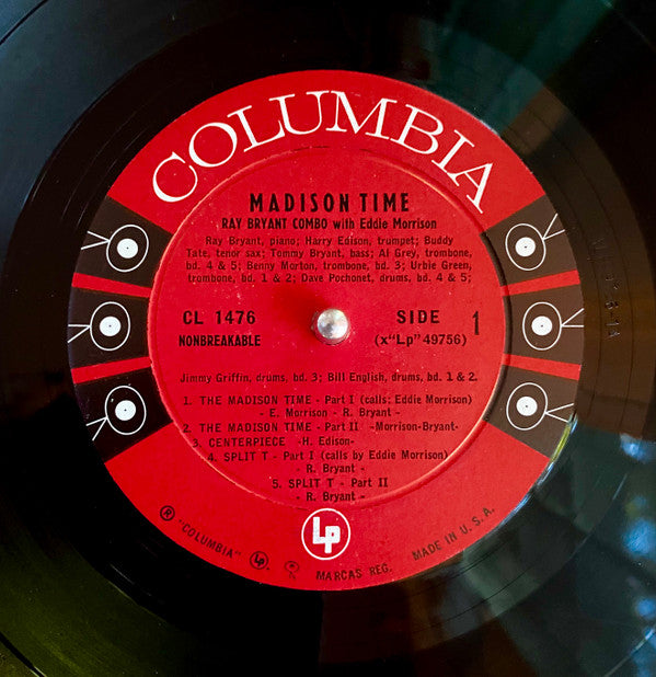 The Ray Bryant Combo : Madison Time (LP, Album, Mono)