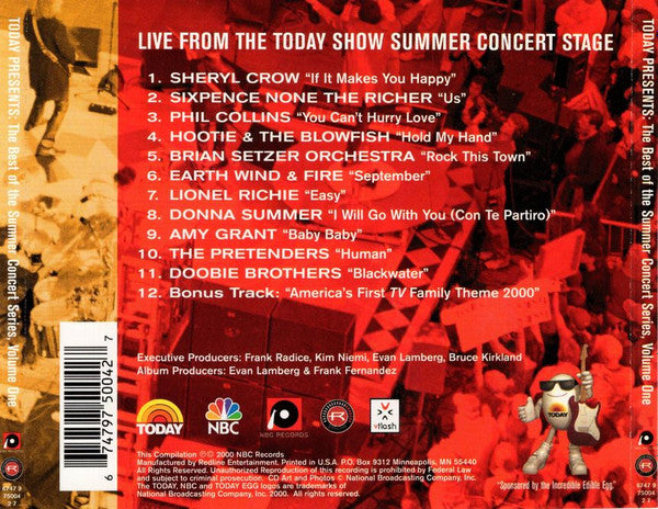 Various : Today Presents: The Best Of The Summer Concert Series, Volume One (CD, Comp, Enh)